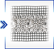 rhinestone meshes in pattern